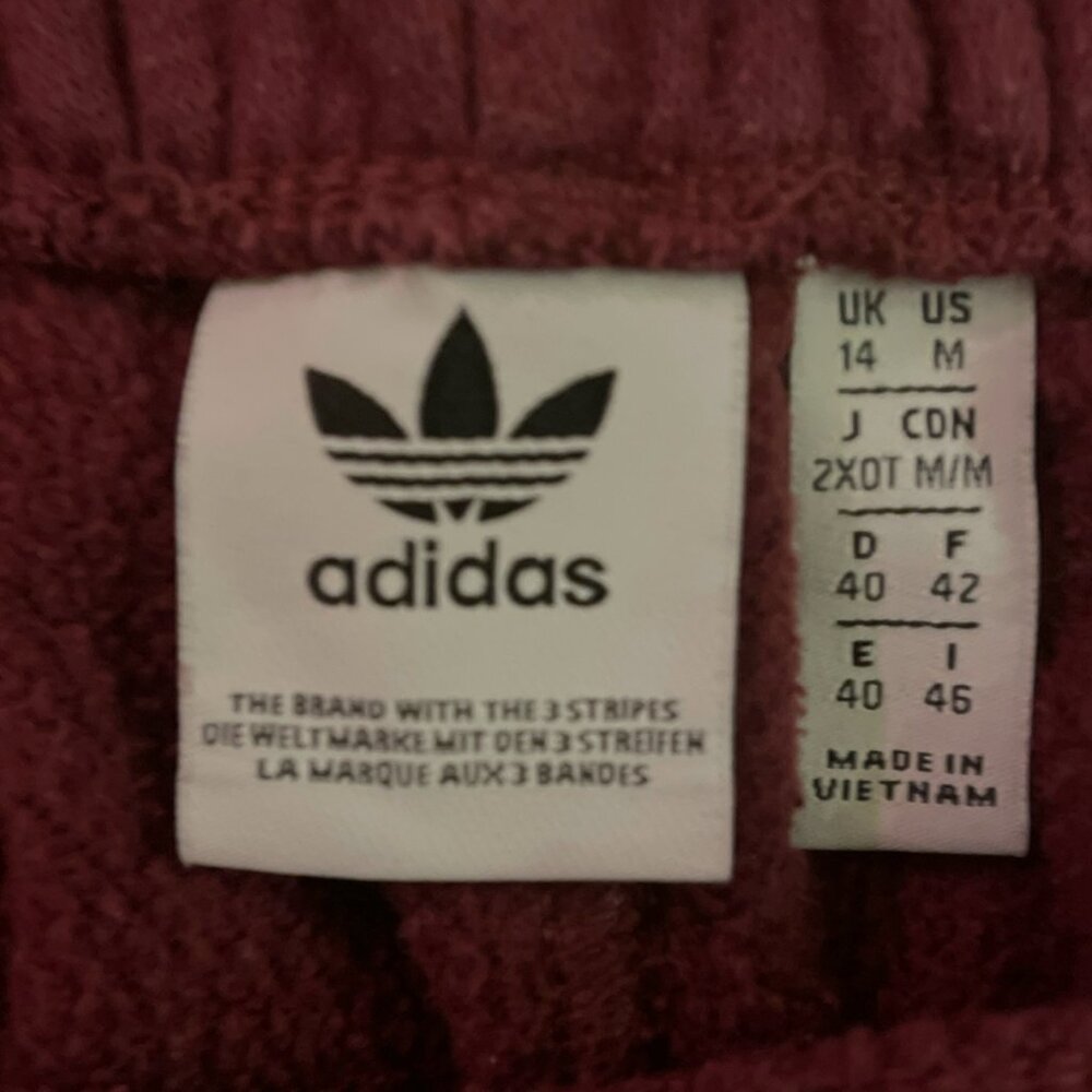 Adidas Original Women's Maroon Jogger Sweatpants - Picture 5 of 5